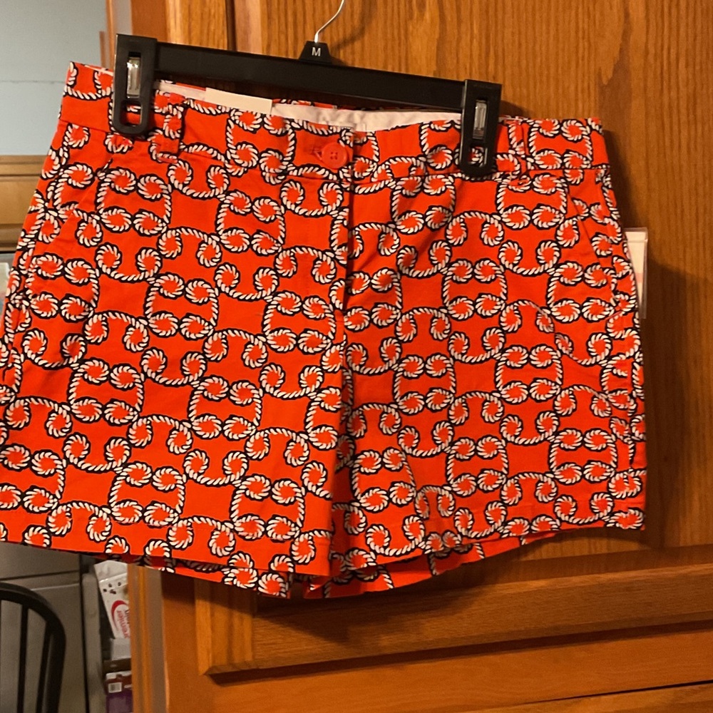 crown & ivy Red Rope Print Women's Shorts